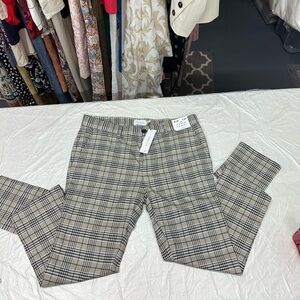 Topman Men’s Beige with Blue Stripe Super Skinny Pants Size 34x34 NWT